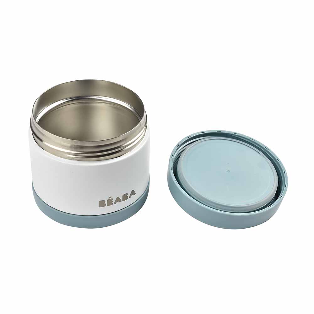 Beaba Thermo-Portion Food Storage Jar 500ml - Baltic Blue/White