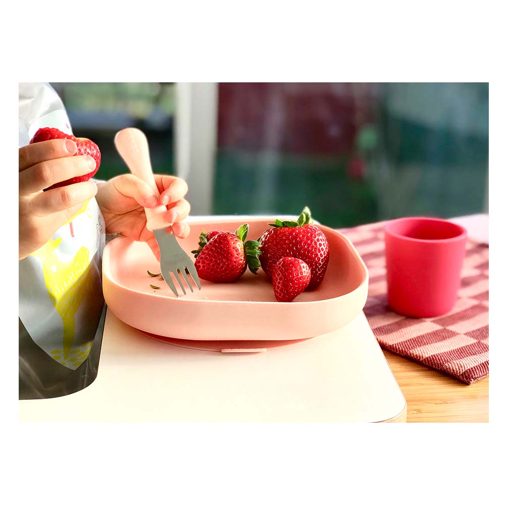 Beaba Silicone Meal Set of 4 - Pink