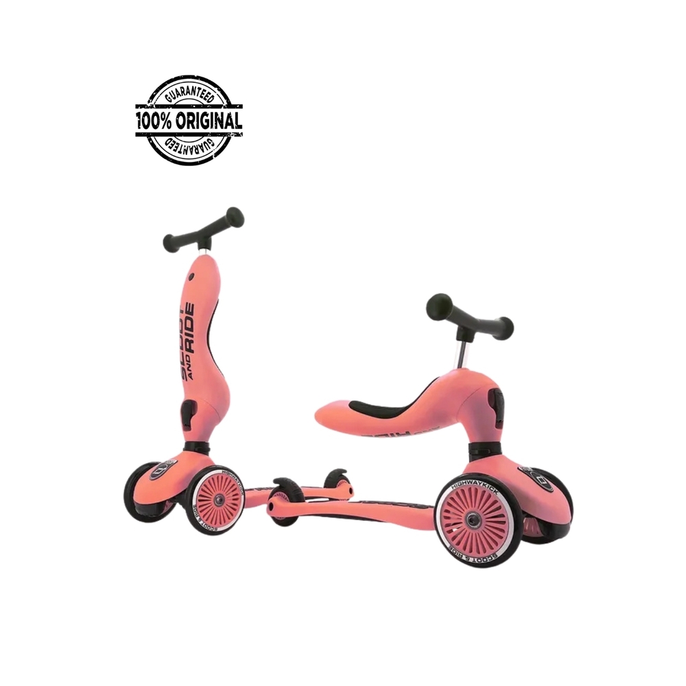 Scoot & Ride 2-in-1 Highwaykick 1 Scooter – Peach