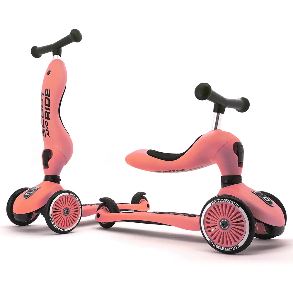Scoot & Ride 2-in-1 Highwaykick 1 Scooter – Peach