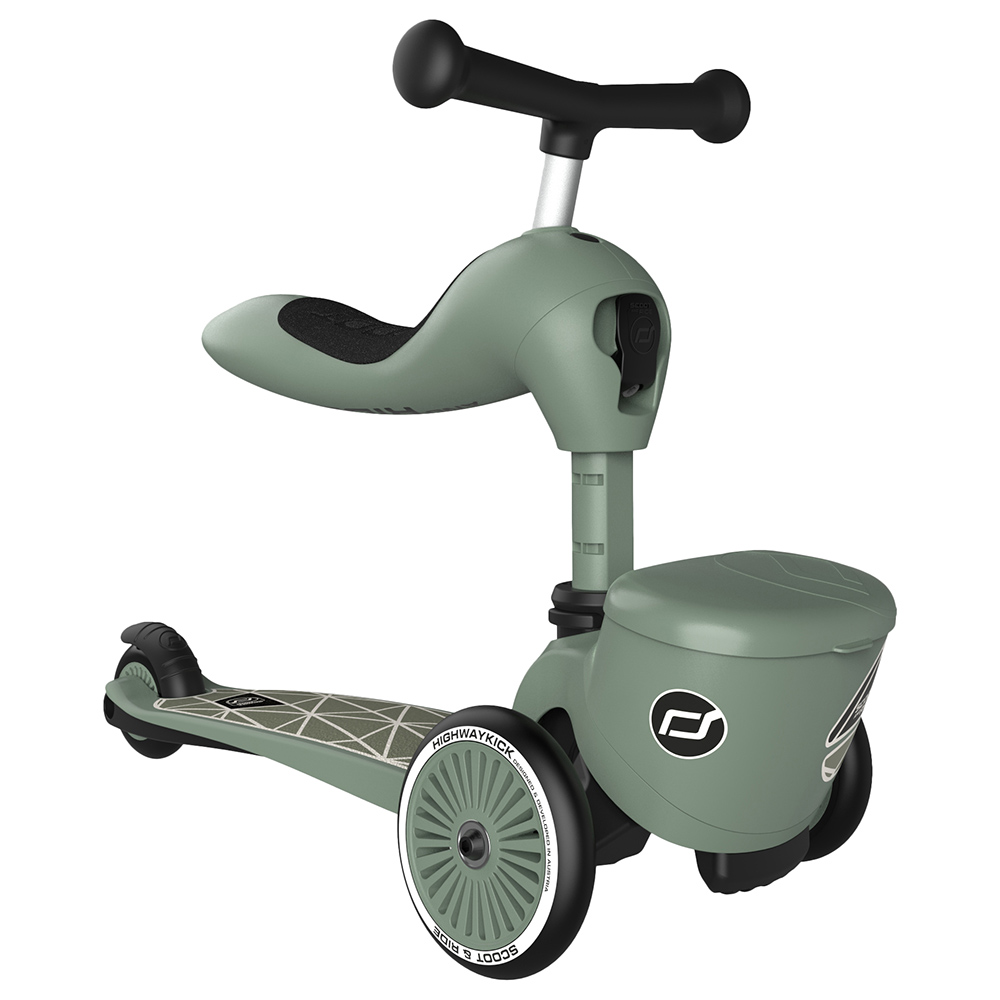 Scoot & Ride 2-in-1 Highwaykick 1 Lifestyle Scooter – Green Lines