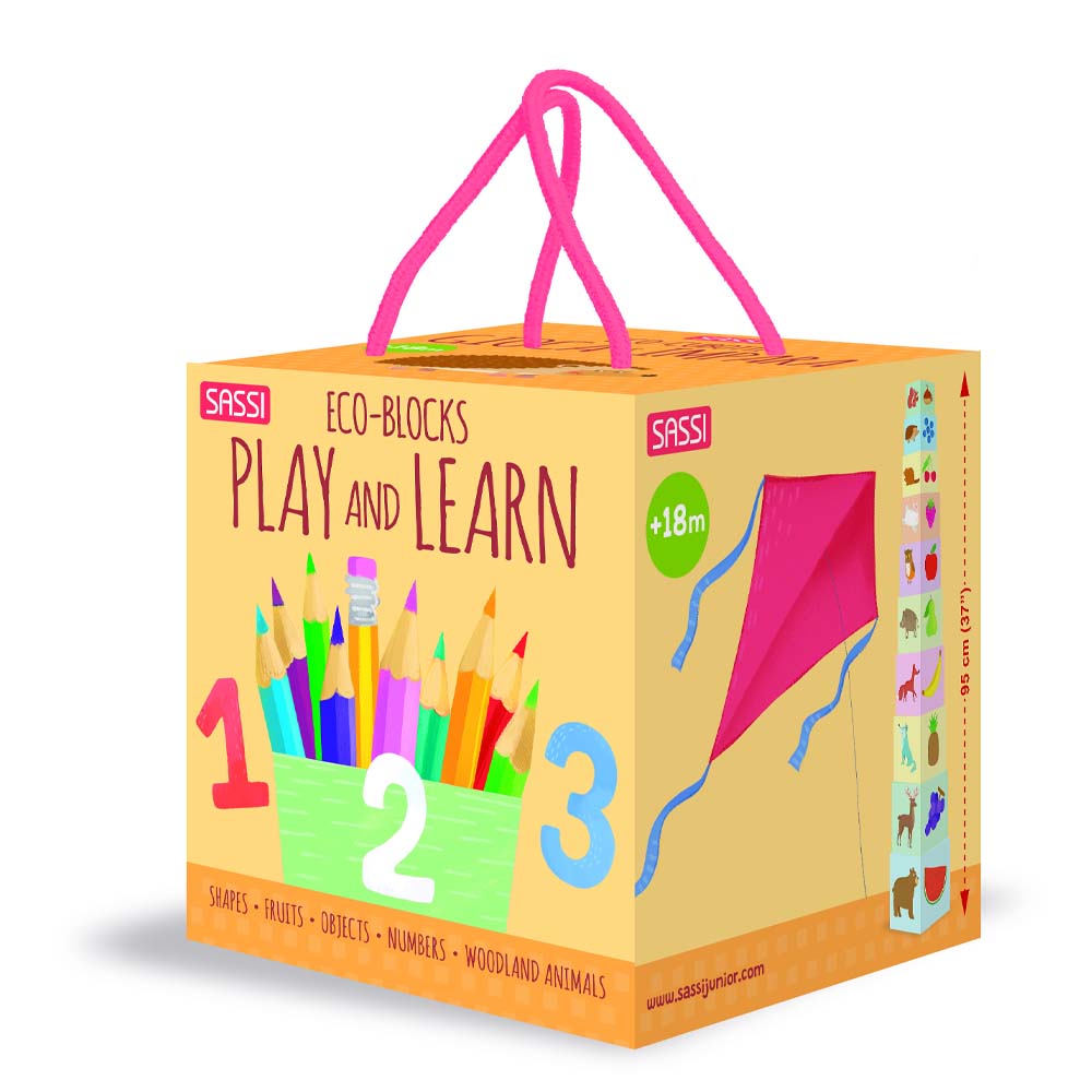 Sassi Junior - Play & Learn Eco Blocks & Book