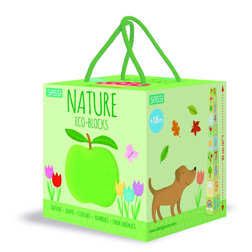 Sassi Junior - Nature Eco Blocks & Book
