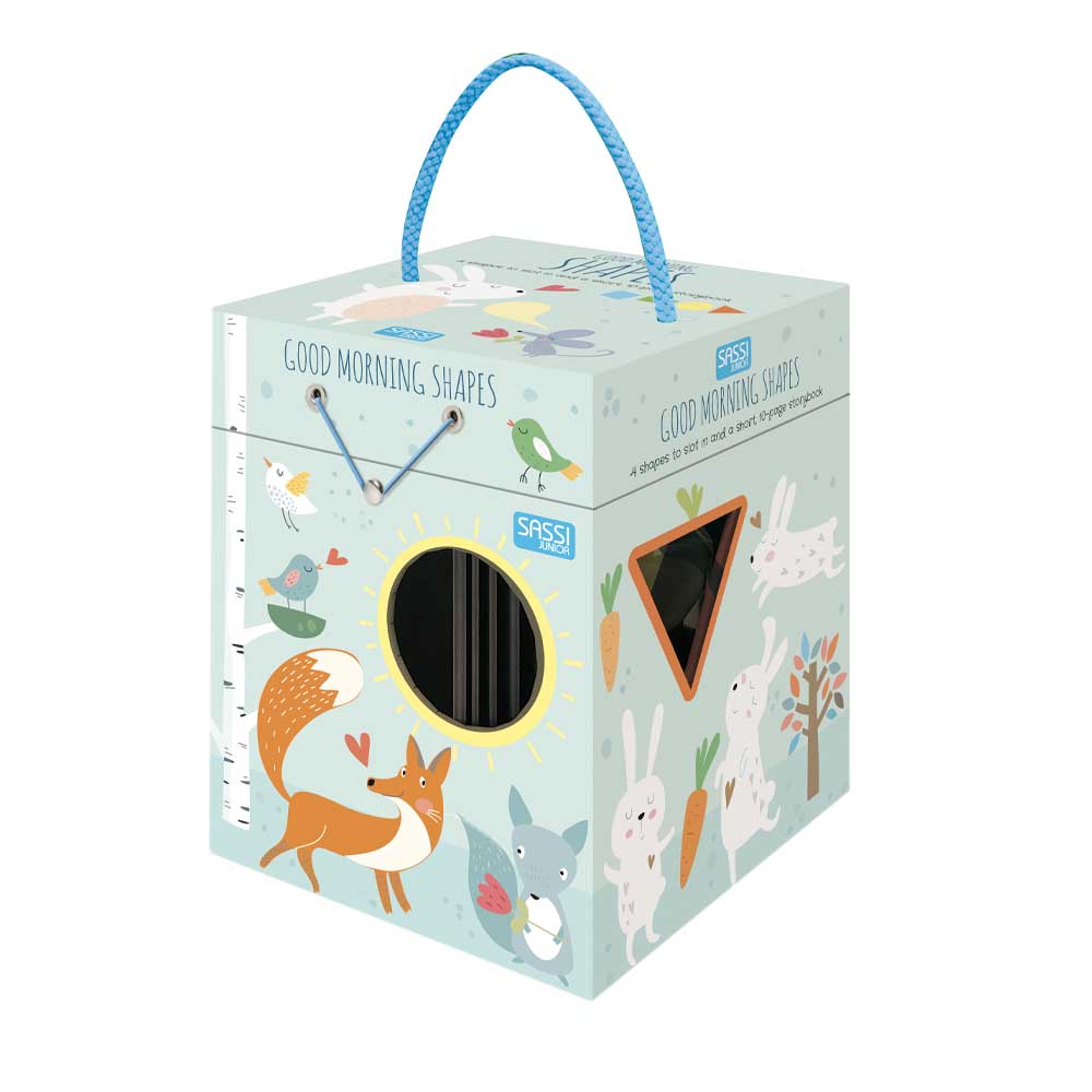 Sassi Junior - Eco-Blocks & Book - Good Morning Shapes