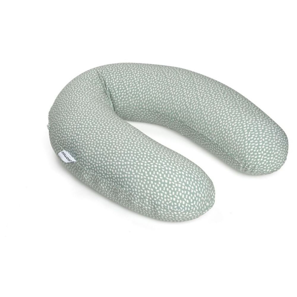 Doomoo - Buddy Nursing Pillow - Green with Clouds