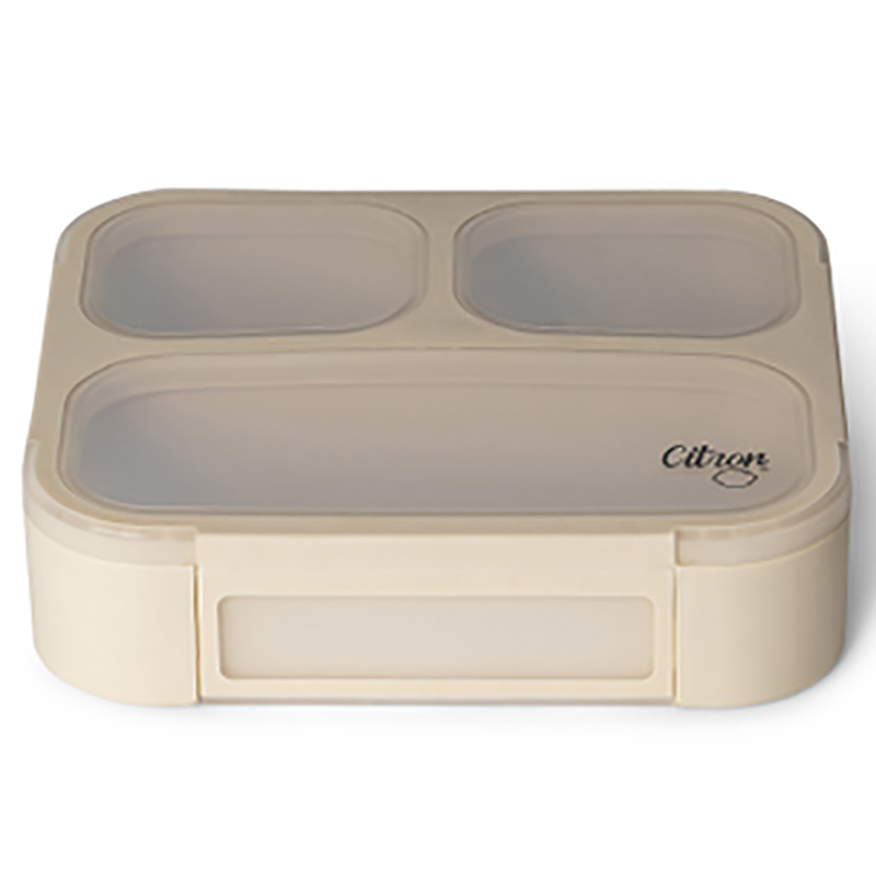 Citron - Lunchbox With Fork And Spoon Beige