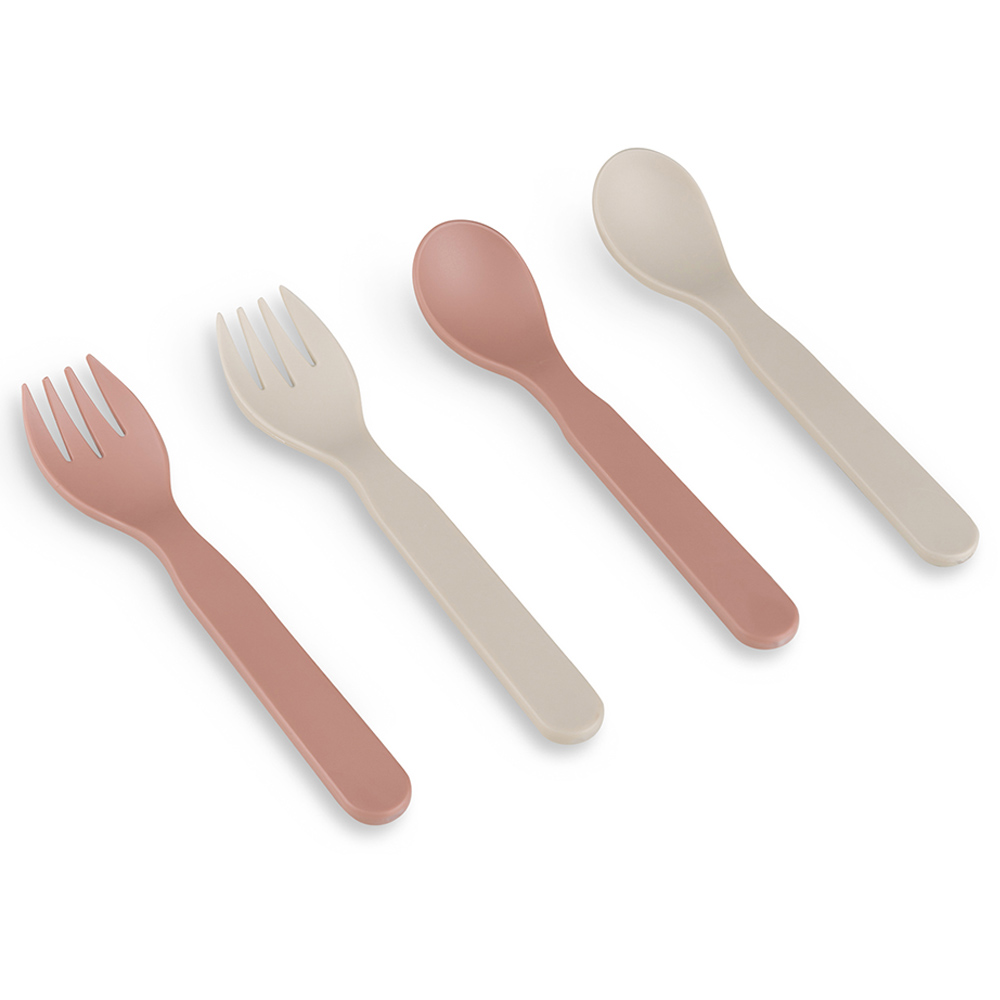 Citron PLA Cutlery and Case - Set of 2 - Pink/Ivory