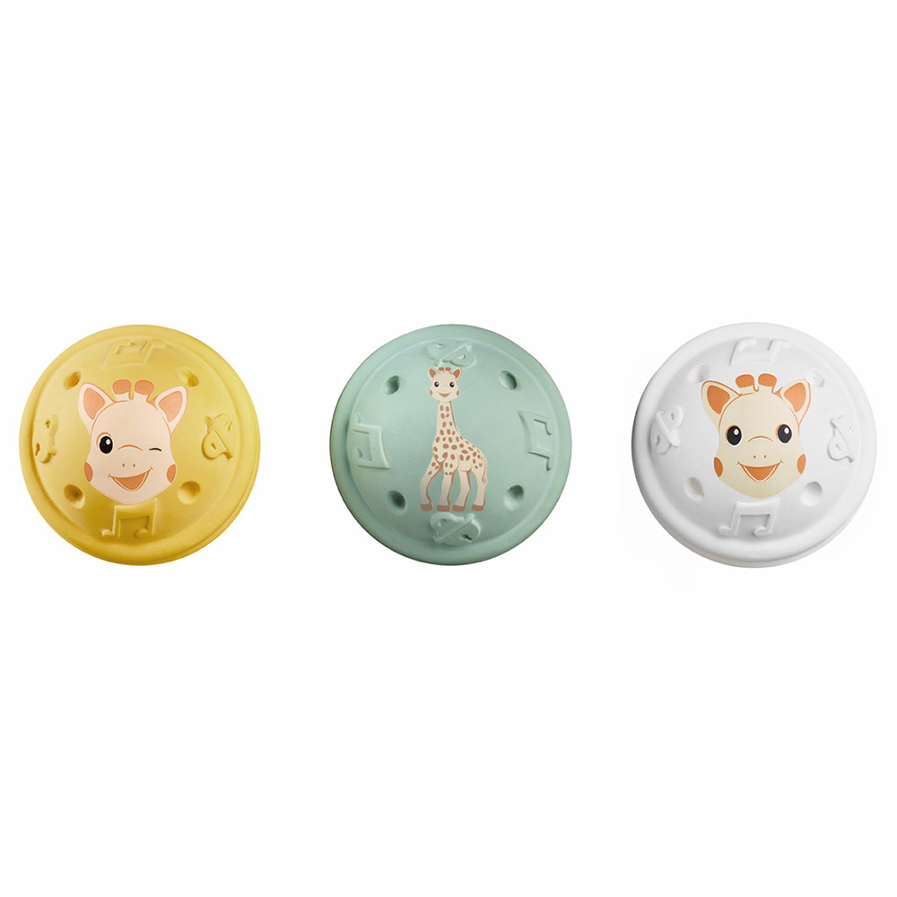 Sophie La Girafe - Musical Balls 3 Pc 5 Senses - Multicolor