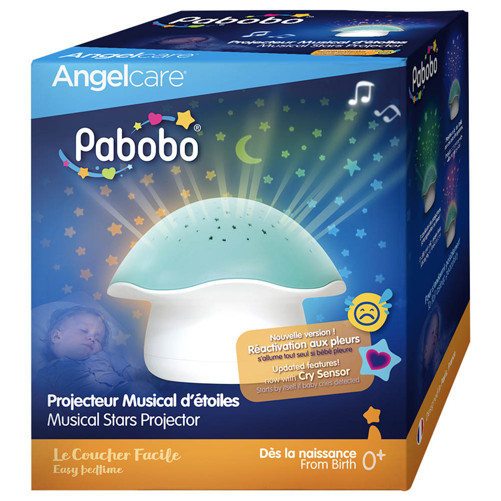 Pabobo - Musical Stars Projector Mushroom - Blue