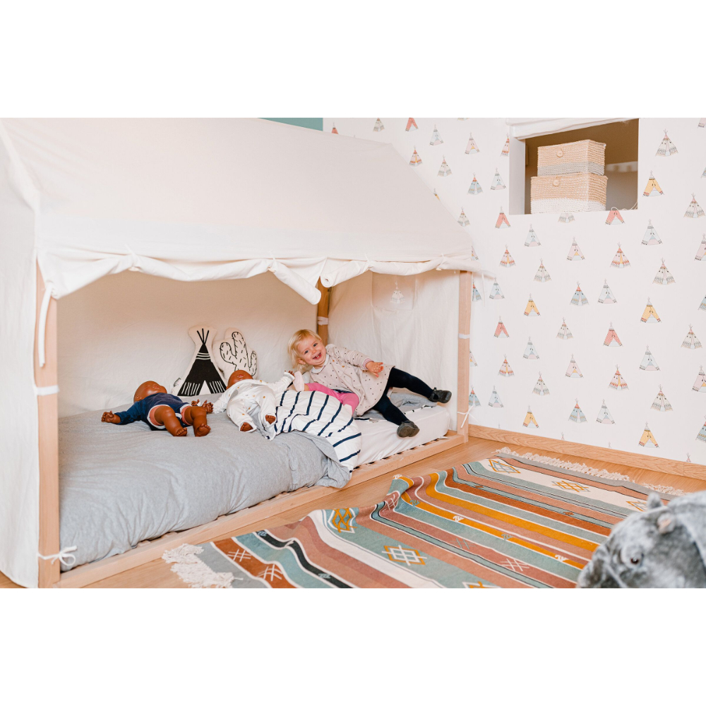 Childhome - Tipi Bed Frame House Cover - White