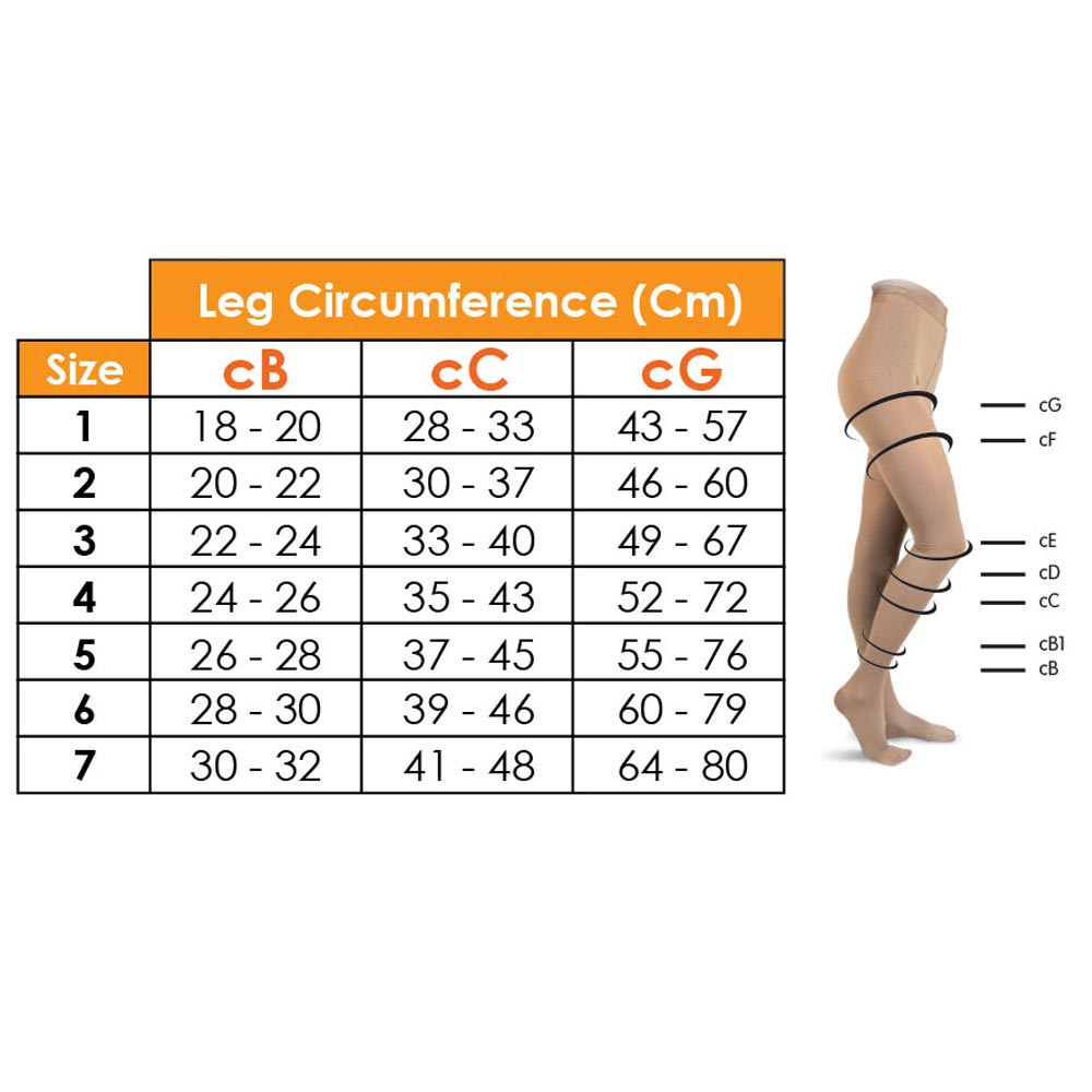 Go Silver - Knee Length Closed Toe Socks Class 1 - Nude