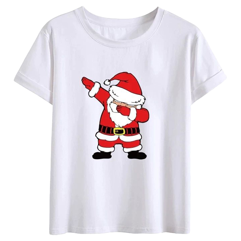 Matching Family Santa Christmas T-Shirts - White