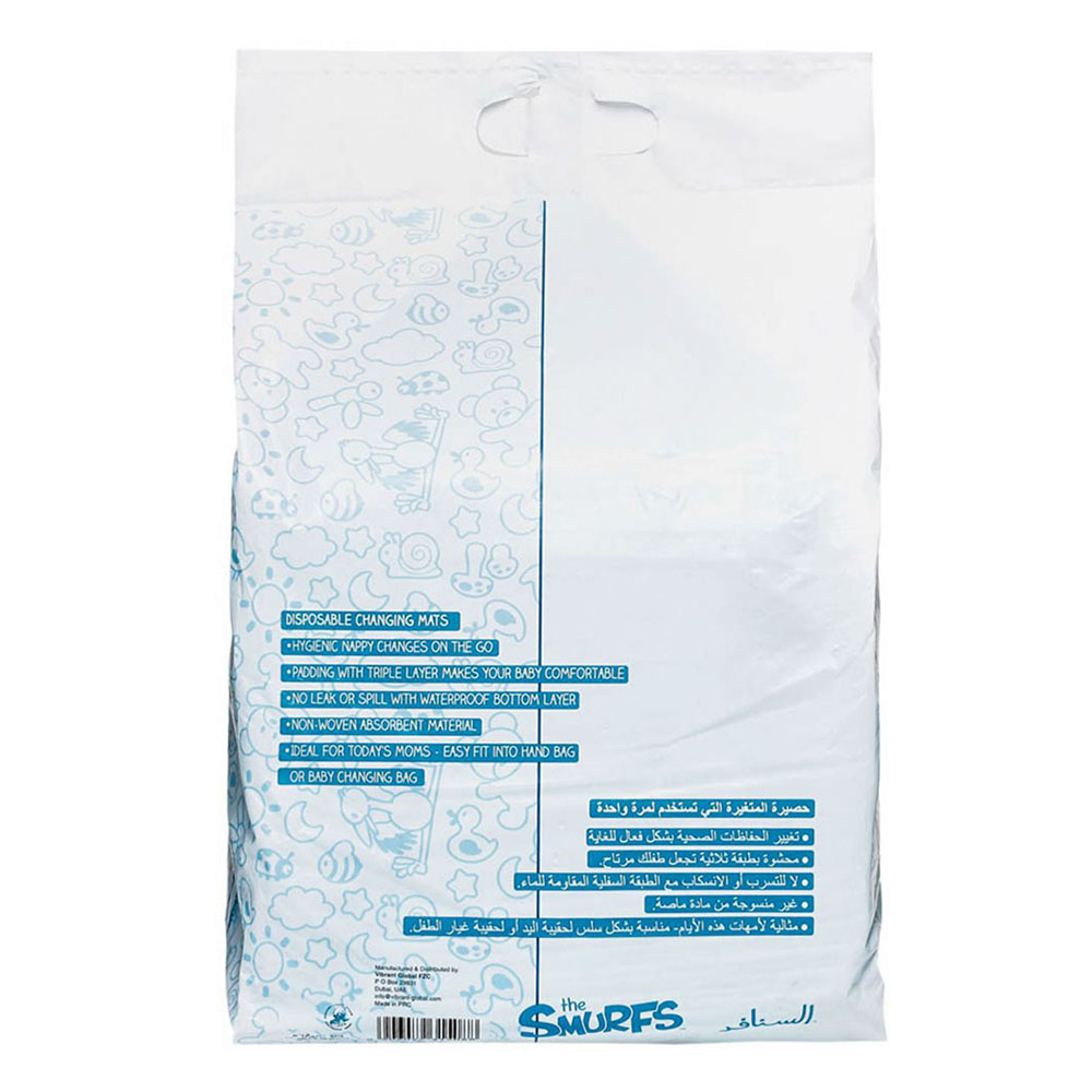 Smurf - Polybag of 20 Disposable Changing Mats