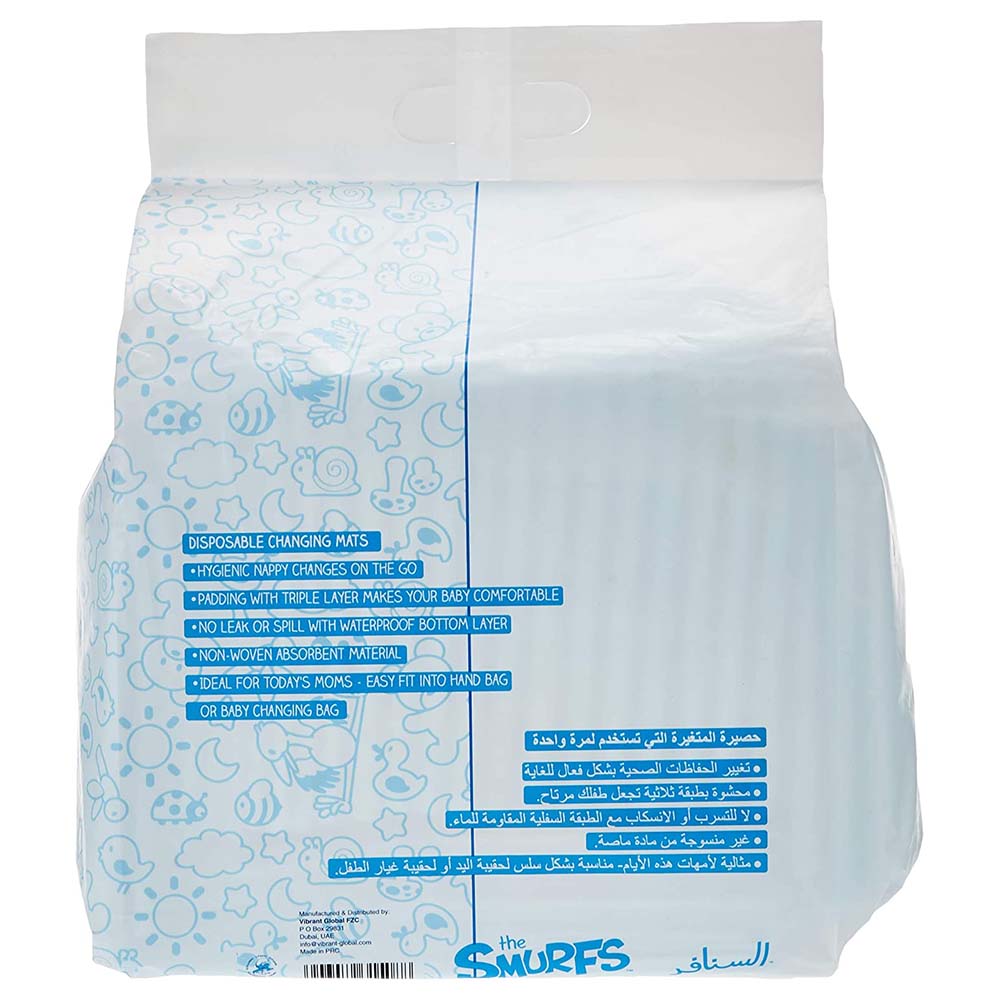 Smurf - Polybag of 30 Disposable Changing Mats