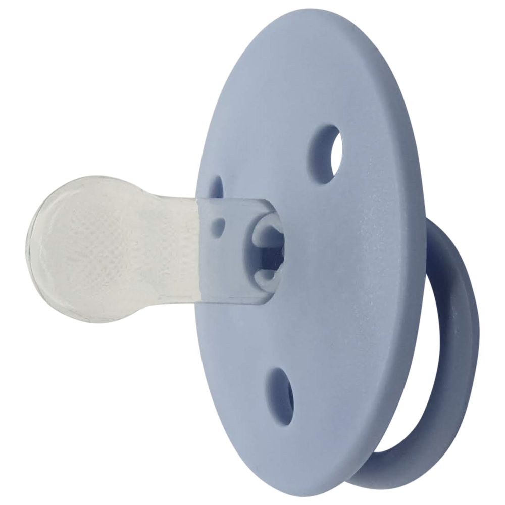 Mininor - Round Pacifier Silicone - 0M+ - 2pcs - Nordic Sky Blue