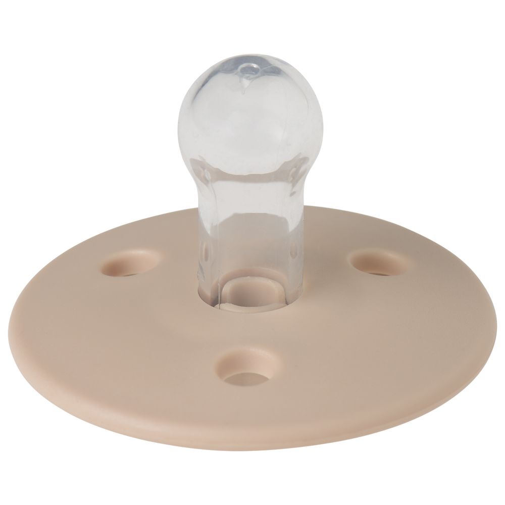 Mininor - Round Pacifier Silicone - 0M+ - Soft Rabbit