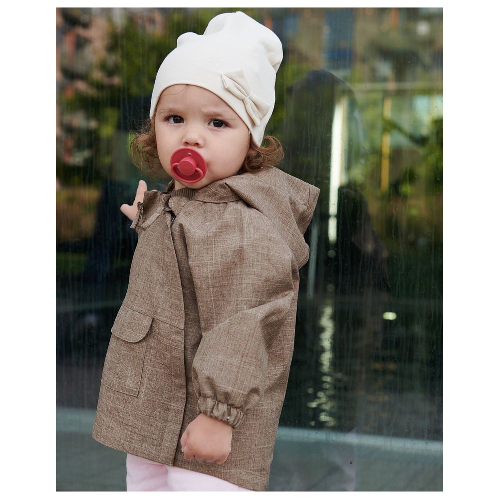 Mininor - Round Pacifier Latex - 0M+ - Rhubarb