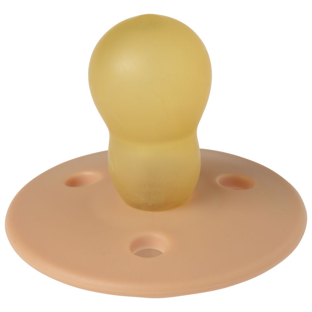 Mininor - Round Pacifier Latex - 6M+ - Golden Sand