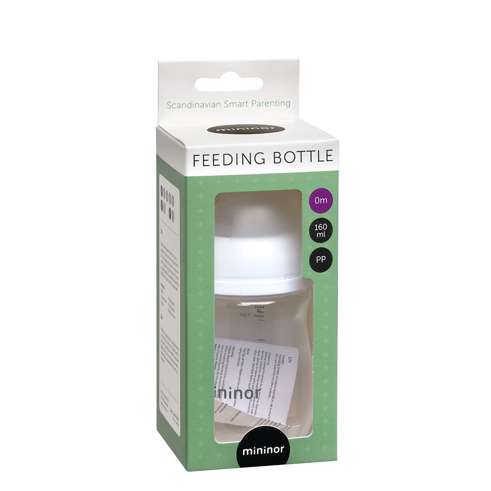 Mininor - Anti-Colic Baby Feeding Bottle, 0m+ - 160ml 