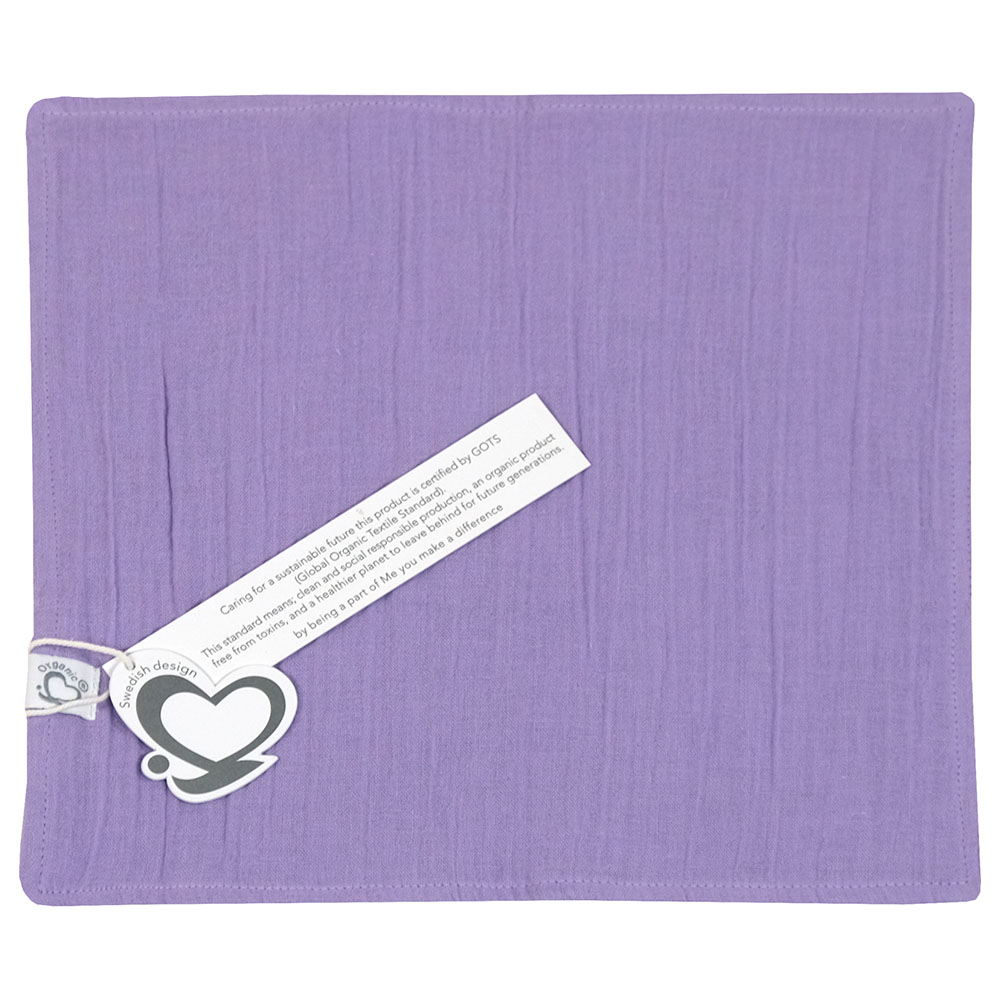 Me - 2pc-Set Organic Crinkle Muslin Burptowel/Facetowel - Purple