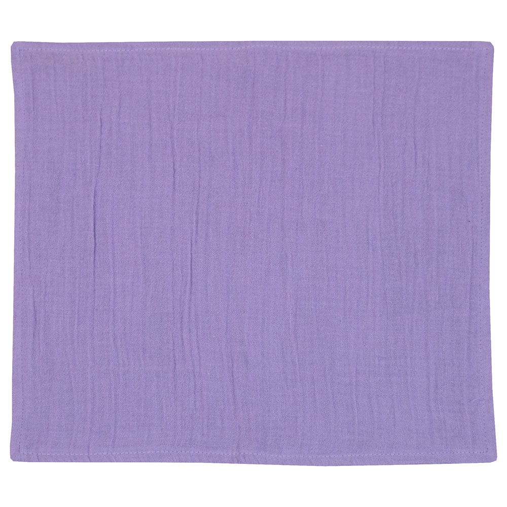 Me - 2pc-Set Organic Crinkle Muslin Burptowel/Facetowel - Purple