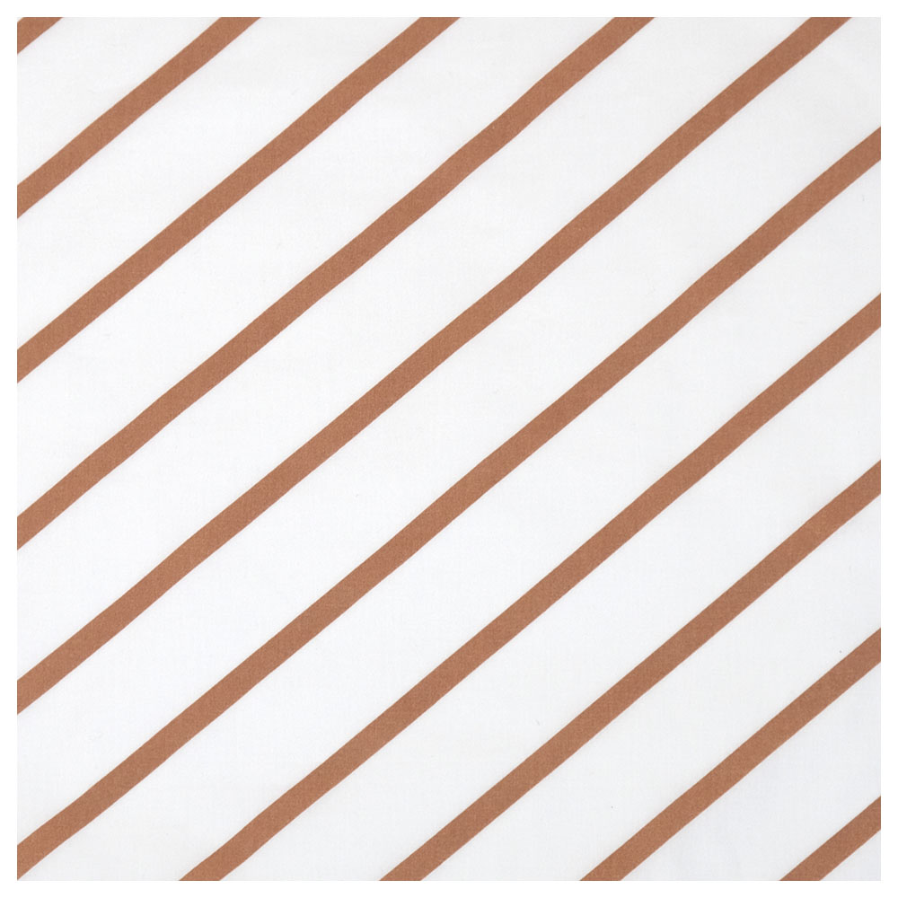Me - Organic Junior Cushion - Stripy Me - Mocca