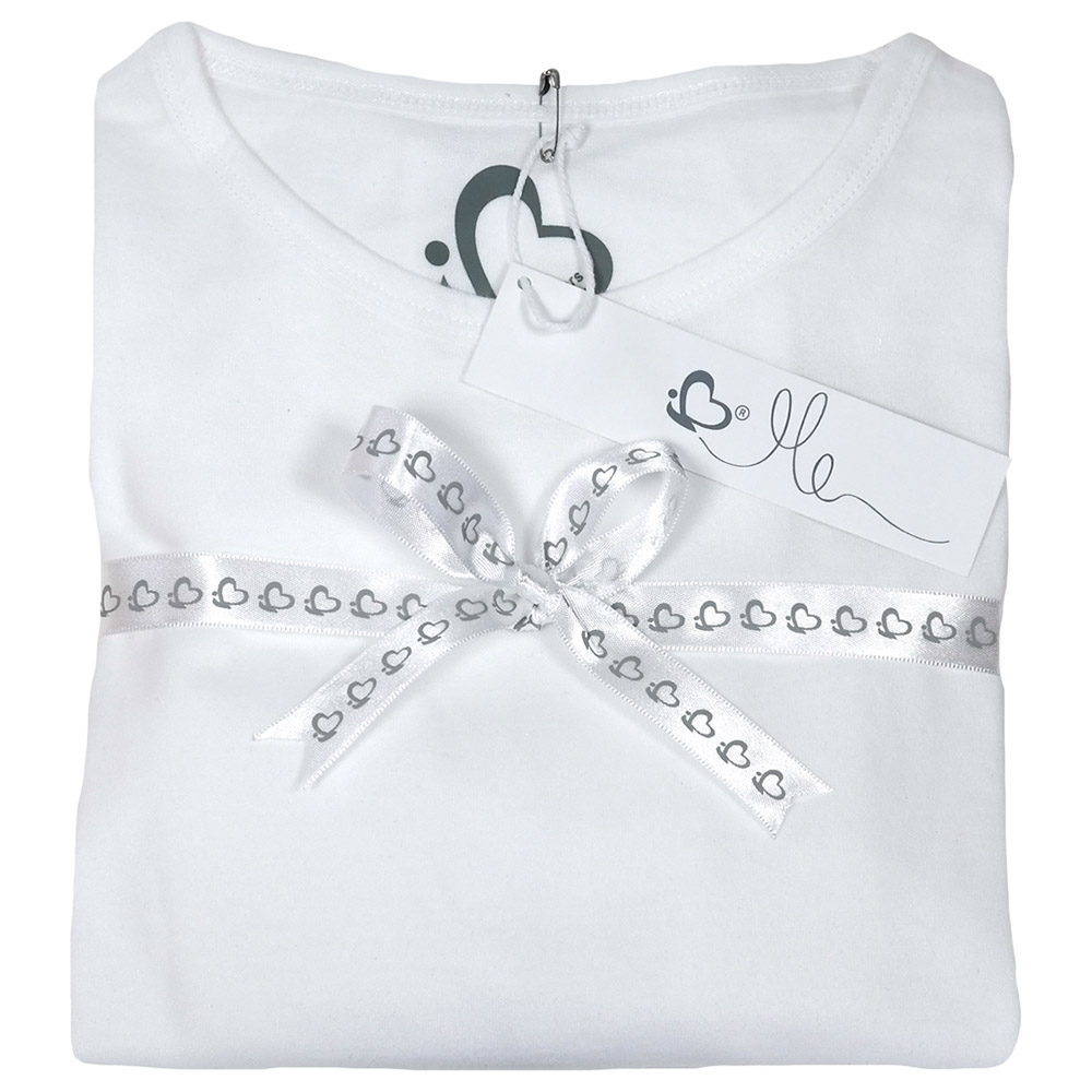 Me Organic Oversized T-Shirt & Bottoms Set - White