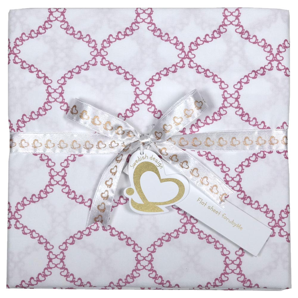 Me Organic Baby Sheet - Jaipur - Mauve