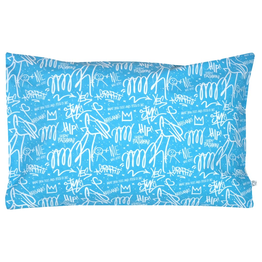 Me - Organic Graffiti Bed Set - Blue