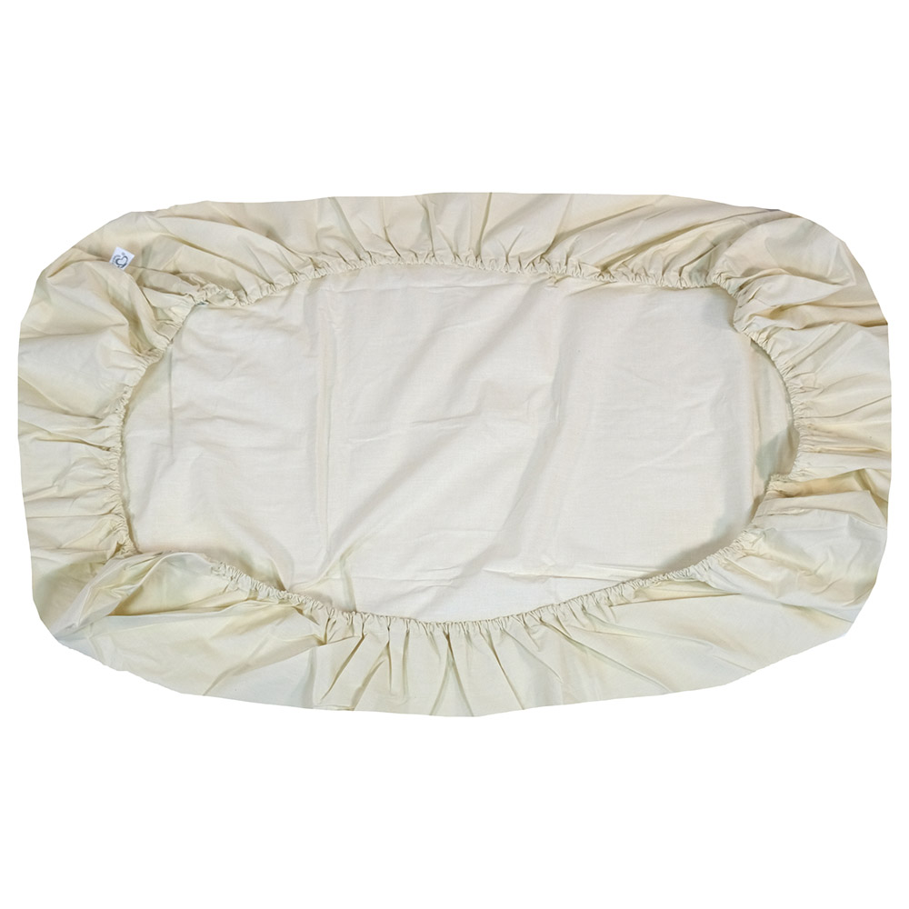 Me Organic Fitted Crib Sheet - Cream