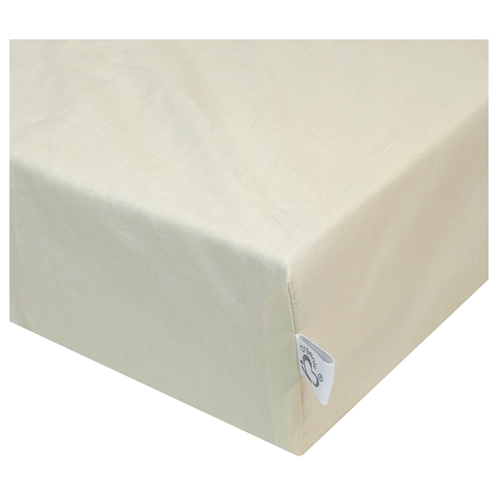 Me Organic Fitted Crib Sheet - Cream