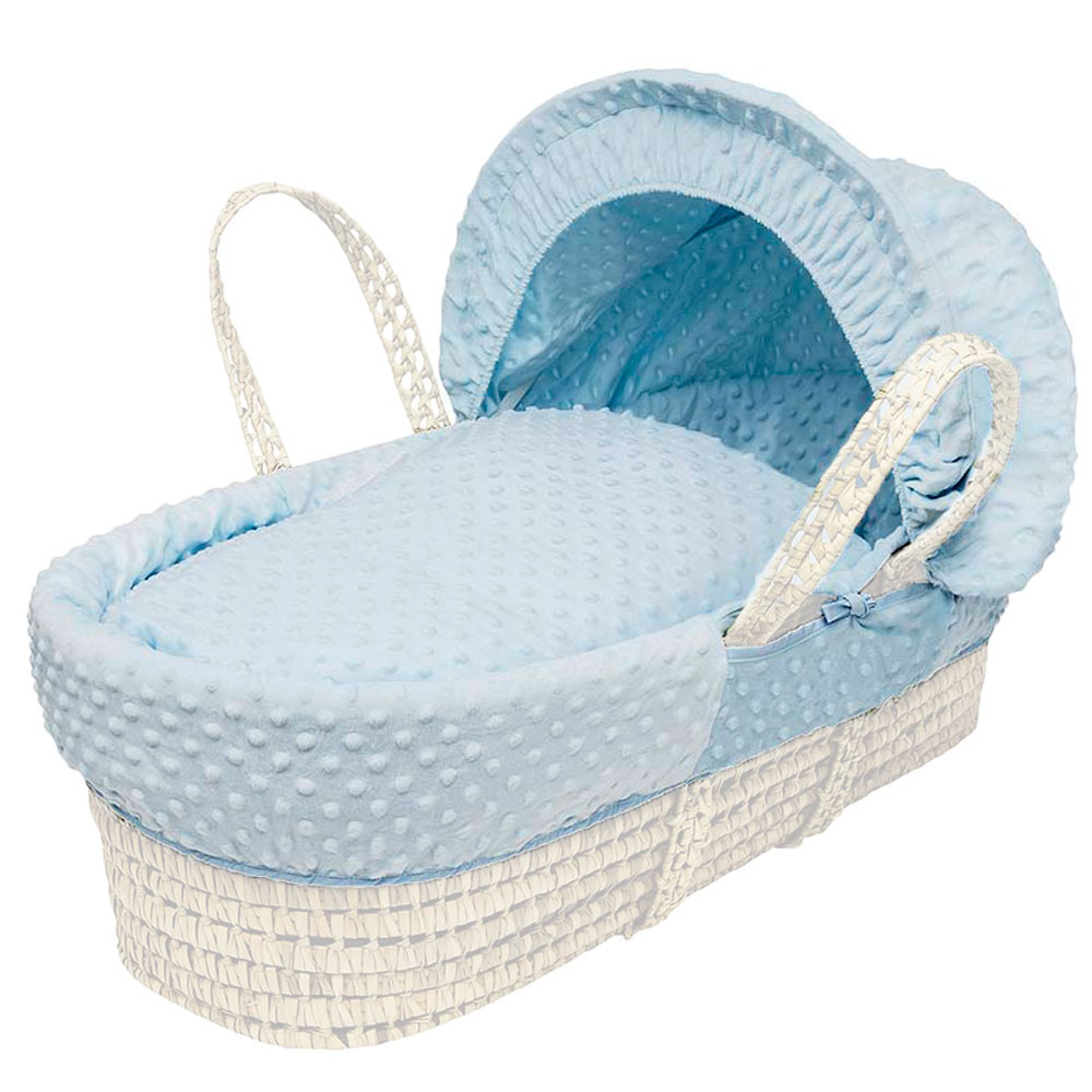 Kinder Valley Dimple Moses Basket Bedding Set - Blue