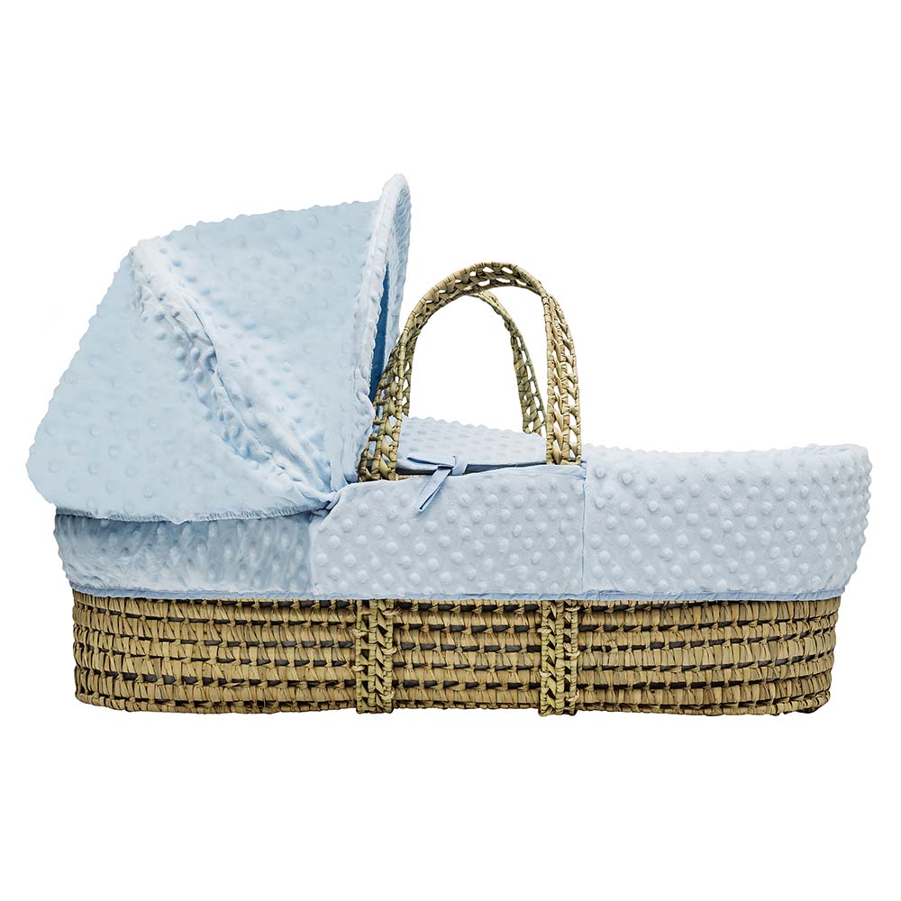 Kinder Valley Dimple Moses Basket Bedding Set - Blue