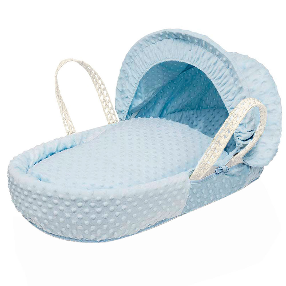 Kinder Valley Dimple Moses Basket Bedding Set - Blue