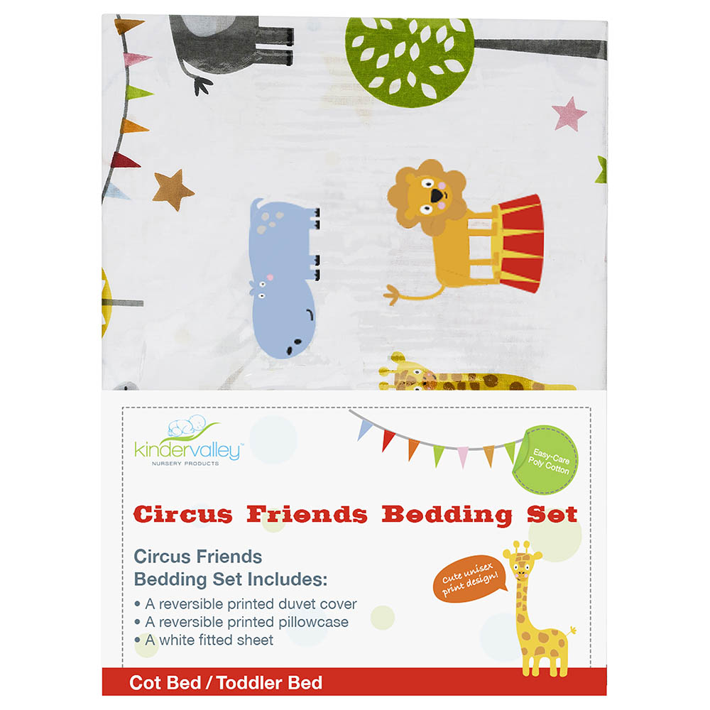 Kinder Valley - Toddler Bedding 5pc-Set - Circus Friends
