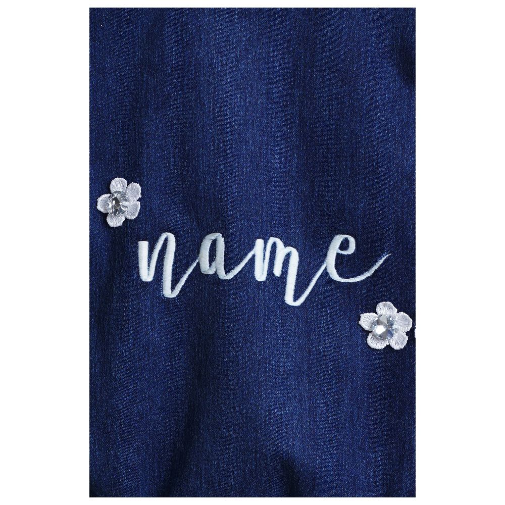 Mi Dulce An'ya Customized Sleeveless Lace Jacket for Girls - Denim