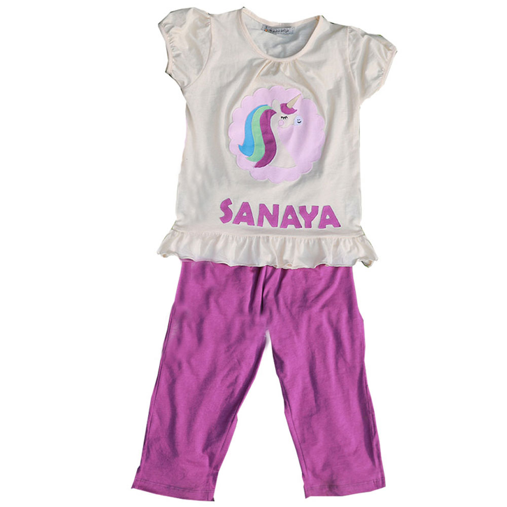 Mi Dulce An'ya Customized Unicorn Pyjama - Cream