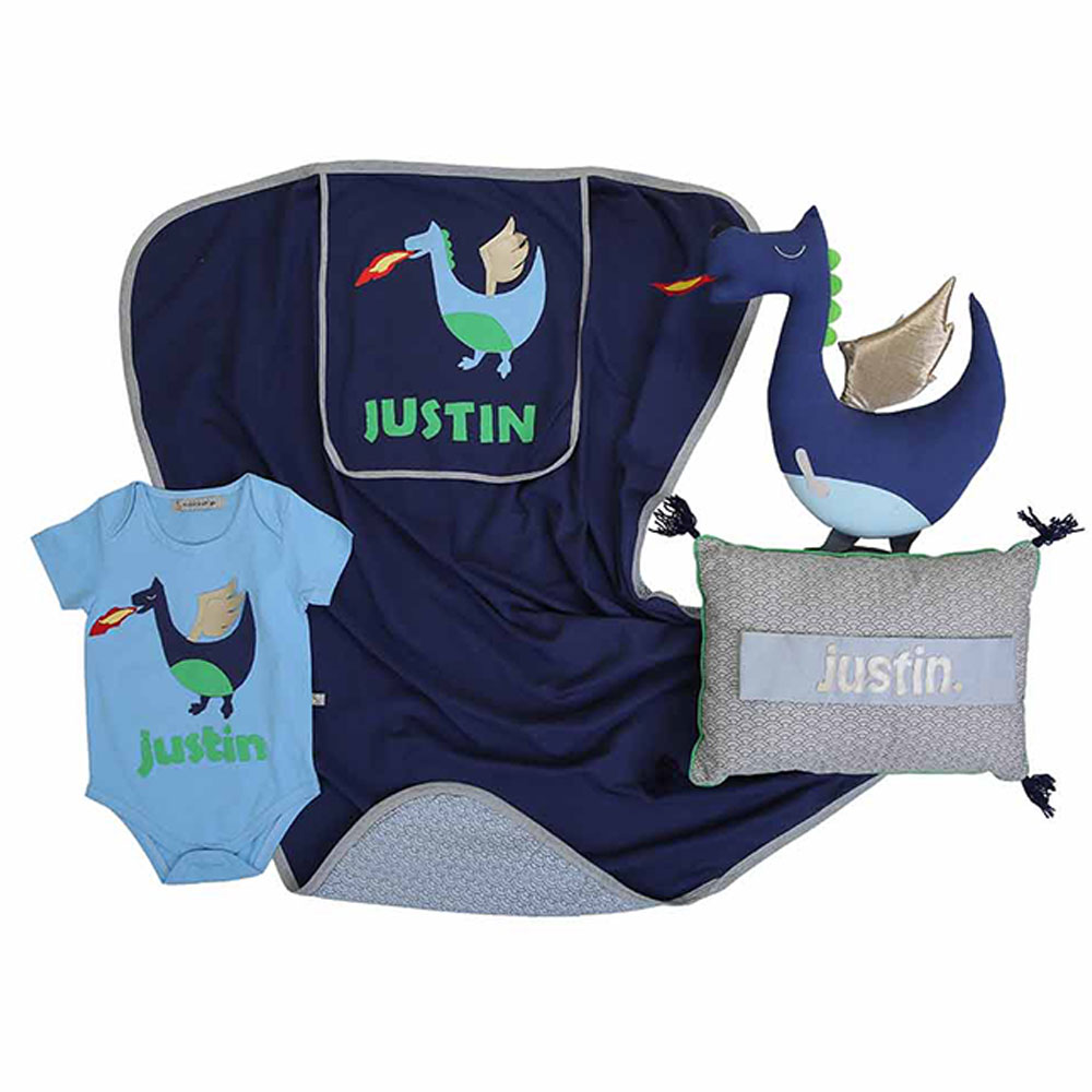 Mi Dulce An'ya Boys' Dragon Customized Gift Set - 3 Pcs