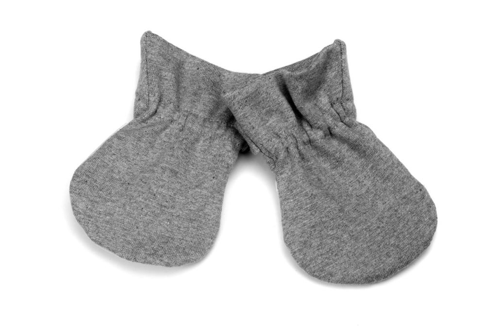 Mi Dulce An'ya Shoes and Mittens - Gray & White
