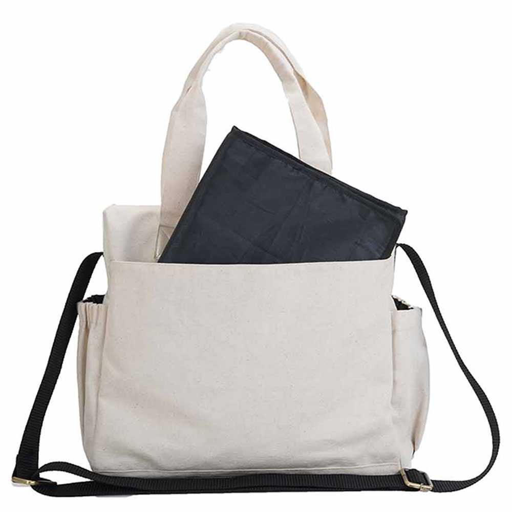 Mi Dulce An'ya - Organic Fox Diaper Bag - Cream