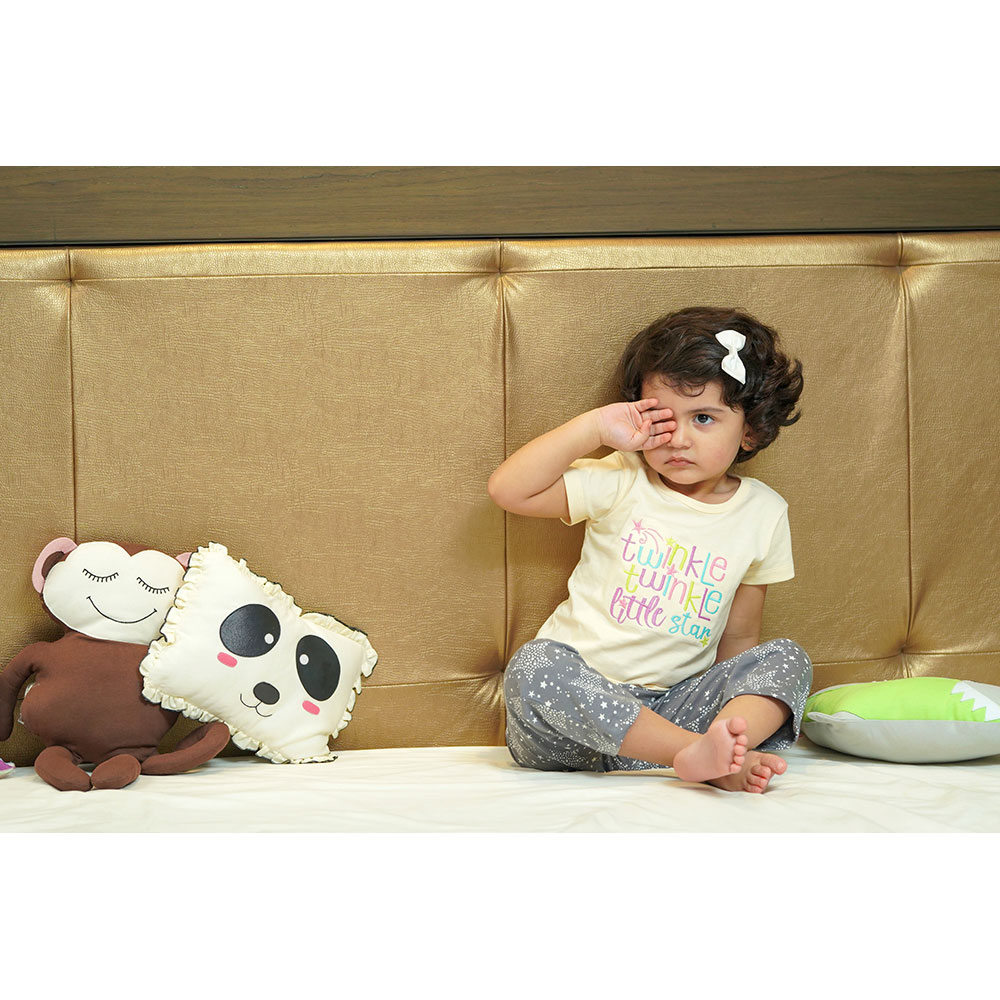 Mi Dulce An'ya Twinkle Little Star Pyjama Set - Beige