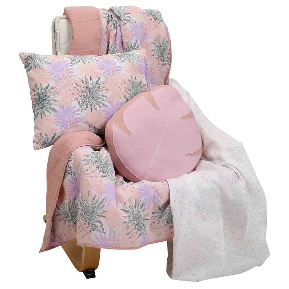 Mi Dulce An'ya - Organic Fern Bedding Set - Pink