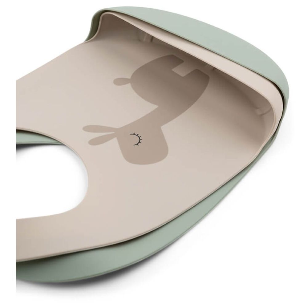 Done By Deer - Silicone Bib Lalee - Pack Of 2 - Sand/Green