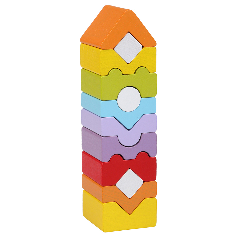 Cubika - Wooden Building Tower 12pcs