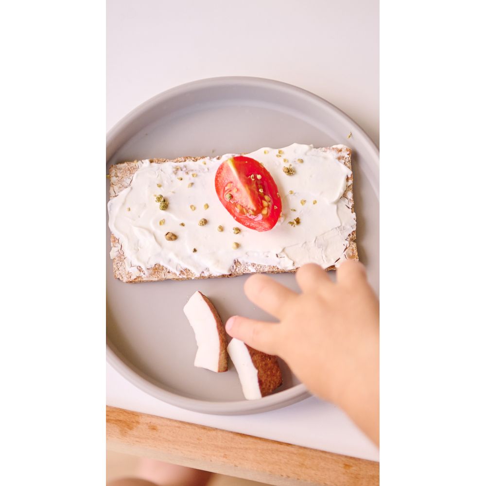 Minikoioi Basics Plate - Powder Grey