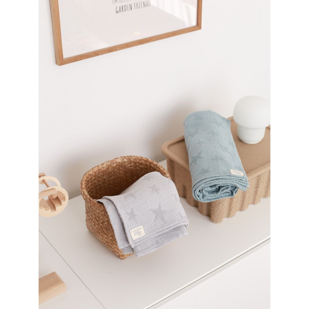 Minimou Kids - Star Blanket - Grey