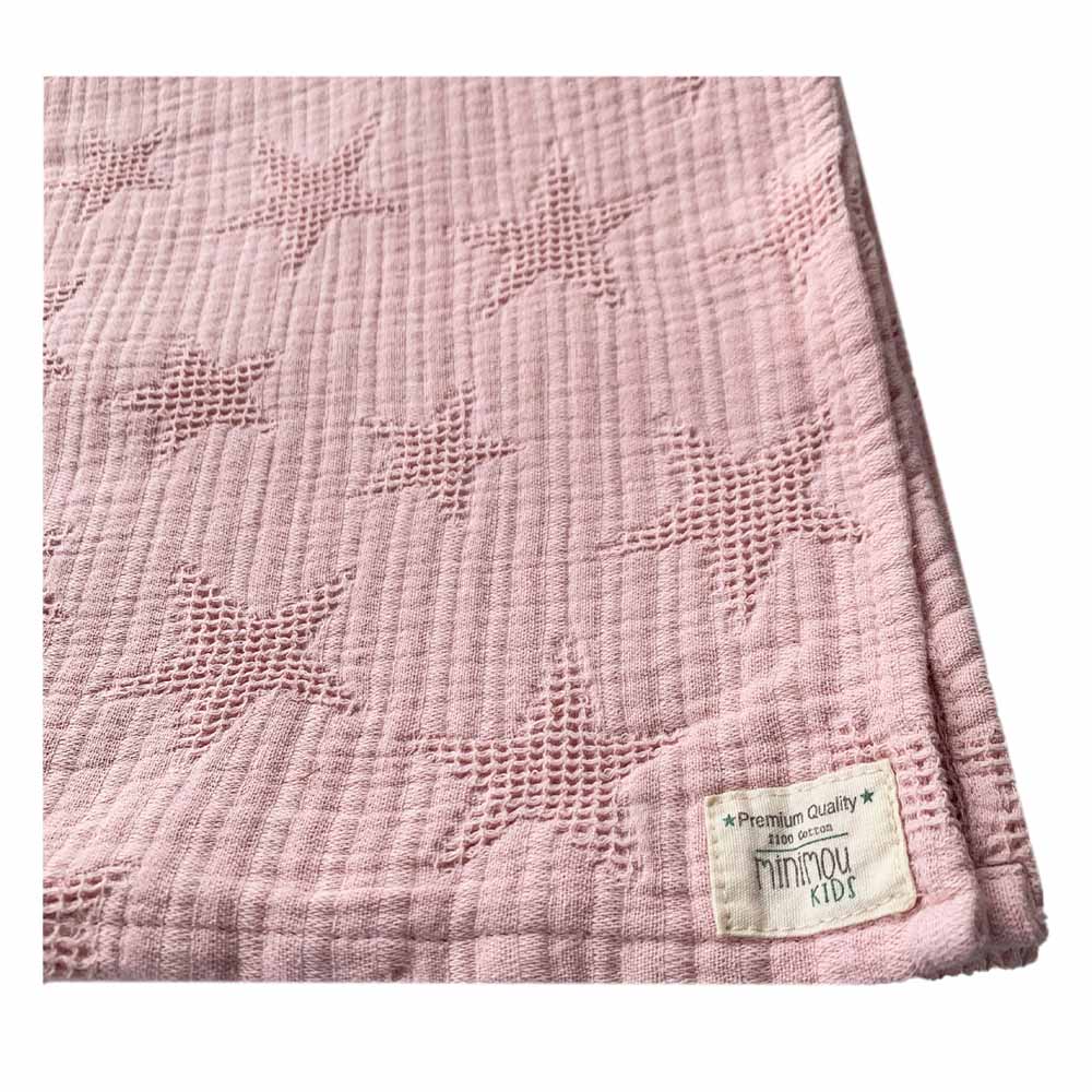 Minimou Kids - Star Blanket - Pink