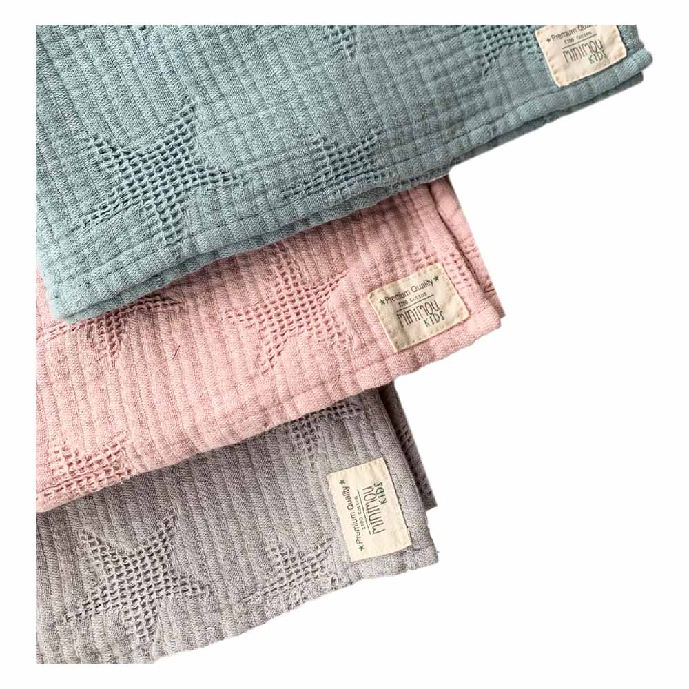 Minimou Kids - Star Blanket - Pink
