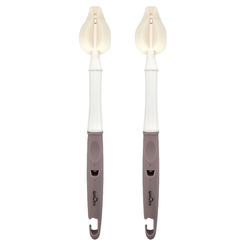 Spectra Baby - Sponge Teat Brush Set - 2pcs - Lavender