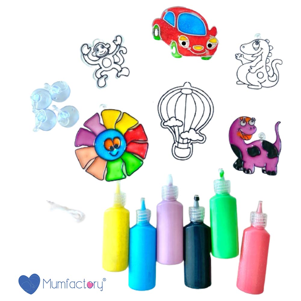 Mumfactory - My Window Art Paint Toy For Kids - 24Pcs